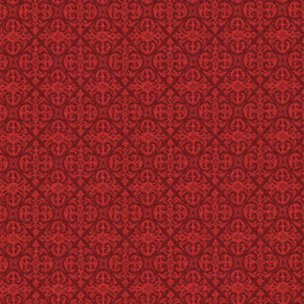 Abbey Moss Red Fabric |#| 