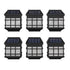 6 Pack Wall Mount LED Solar Lights - Weather Resistant Decorative Solar Powered Lights - Deck and Fencing Solar Lights