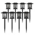 8 Pack Lantern Style LED Solar Lights Weather Resistant Outdoor Solar Powered Lights for Pathway, Garden, & Yard