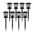 8 Pack Lantern Style LED Solar Lights Weather Resistant Outdoor Solar Powered Lights for Pathway, Garden, & Yard