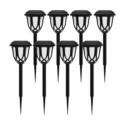 8 Pack Tulip Design LED Solar Lights Weather Resistant Outdoor Solar Powered Lights for Pathway, Garden, & Yard - View 1