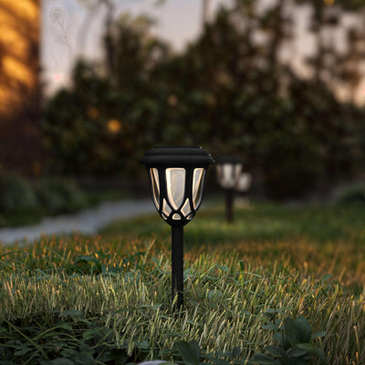 8 Pack Tulip Design LED Solar Lights Weather Resistant Outdoor Solar Powered Lights for Pathway, Garden, & Yard - View 2