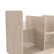 Commercial Grade Natural Finish 2 Sided Storage Unit with Transparent Sides