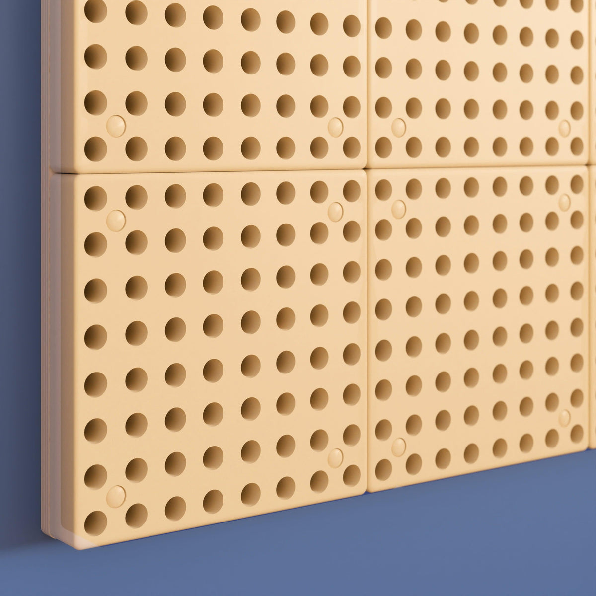 Commercial Grade 31.5inchW x 47inchH Peg Panel for Modular STEAM Wall System - Natural