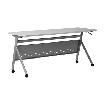 Davis Commercial Grade Heavy-Duty Nesting Flip Training Table with Y-Legs, Modesty Panel, Tabletop, and Frame - View 1