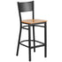 Grid Back Metal Restaurant Barstool