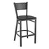 Grid Back Metal Restaurant Barstool