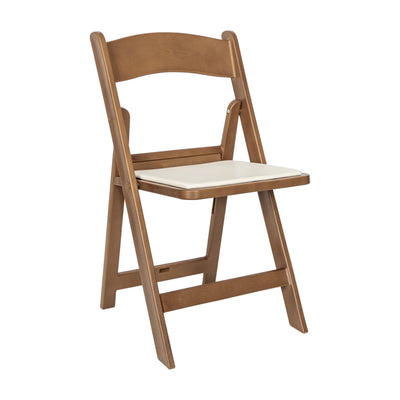 HERCULES Commercial Indoor/Outdoor Lightweight Wood Look Resin Folding Event Chair - View 1