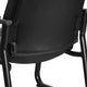 Big & Tall 500 lb. Rated Black LeatherSoft Executive Reception Chair-Sled Base