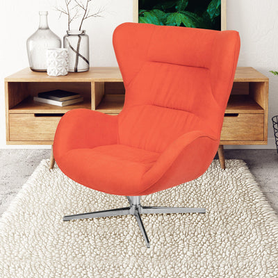 Home and Office Retro Swivel Wing Accent Chair - View 2