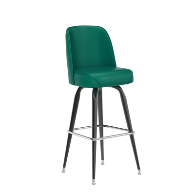 Metal Barstool with Swivel Bucket Seat - View 1