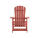 Red |#| Adirondack Style Poly Resin Wood Rocking Chair for Indoor/Outdoor Use - Black