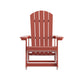 Red |#| Adirondack Style Poly Resin Wood Rocking Chair for Indoor/Outdoor Use - Black