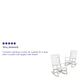 White |#| 2 Pack All-Weather Rocking Chair in White Faux Wood - Patio and Yard Furniture