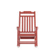 Red |#| 2 Pack All-Weather Rocking Chair in Red Faux Wood - Patio and Yard Furniture