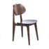 Verona Commercial Grade Solid Wood Dining Chair with Curved Oval Backrest